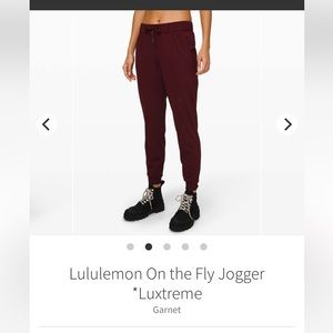 Lululemon on the fly jogger luxtreme